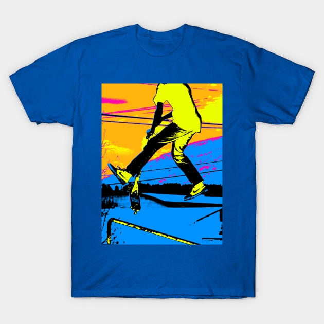 Air Walking - Scooter Stunt T-Shirt by Highseller